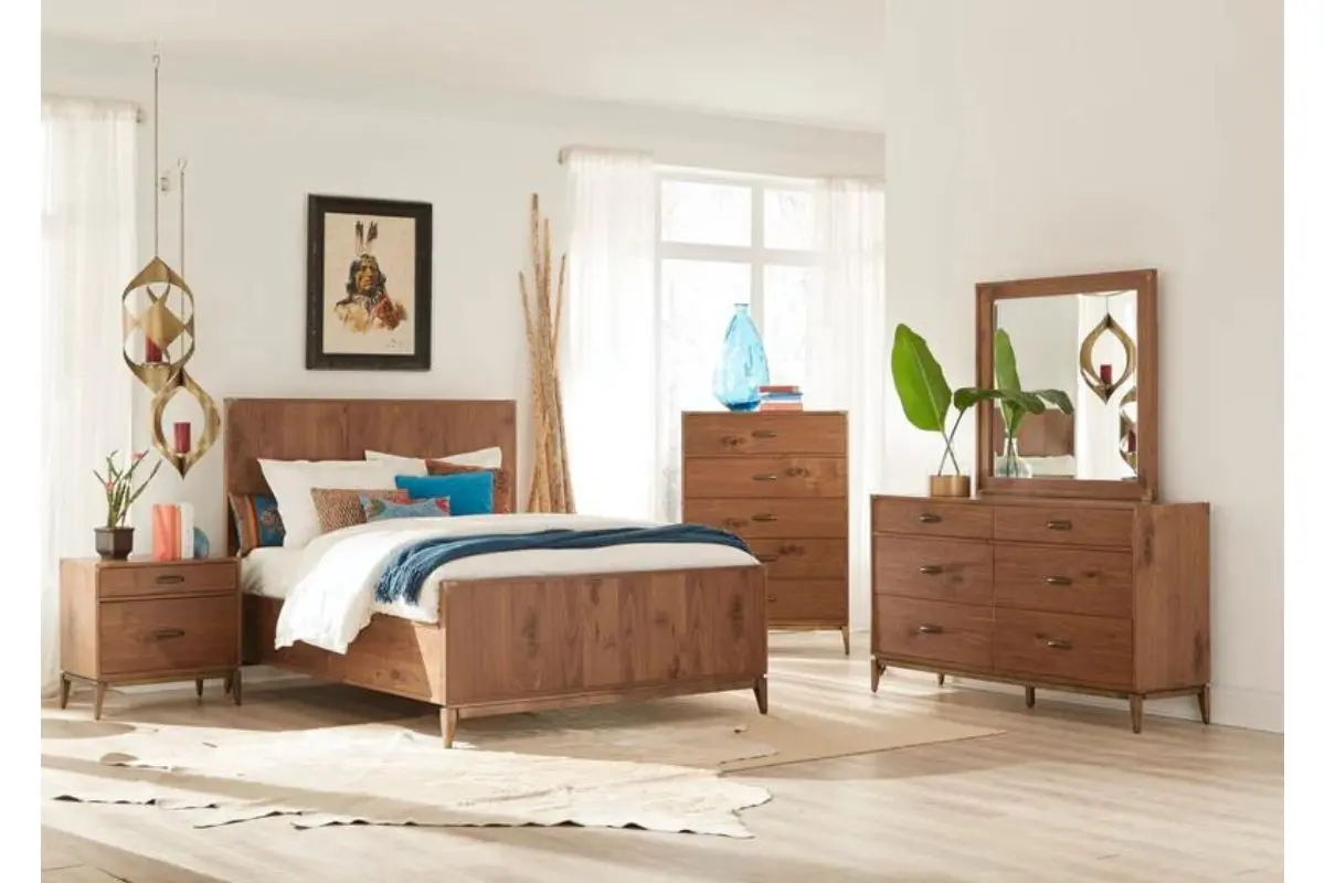 Adler Panel Bed & Dresser & Mirror & Nightstand - Image 3