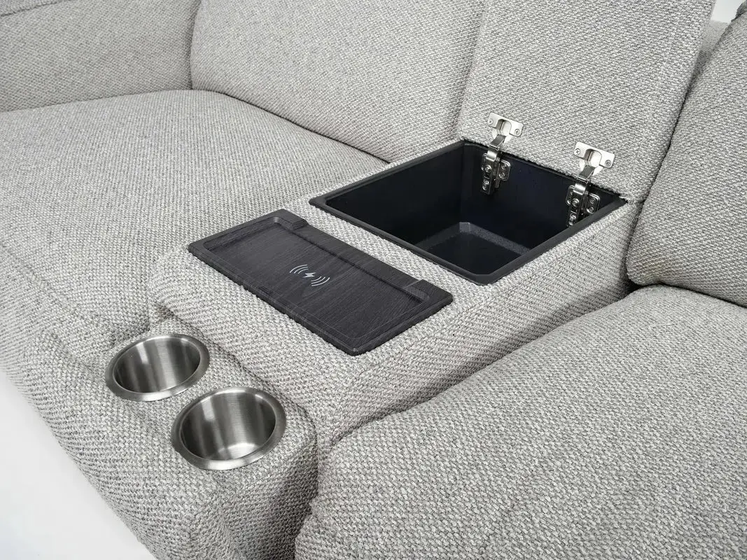 Amara 2 Power Console Loveseat - Image 16
