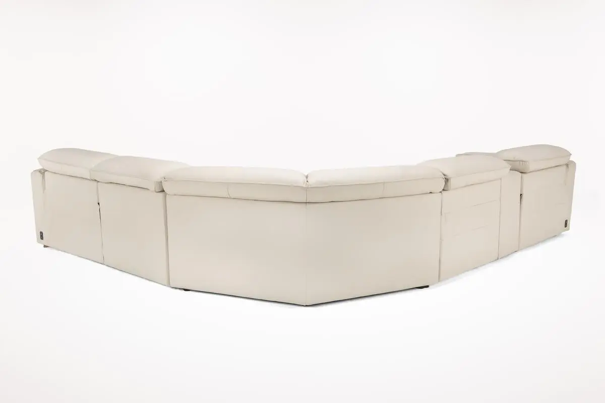 Amara 6 Piece 2 Power Sectional With 2 Power Armless Recliner - Image 5