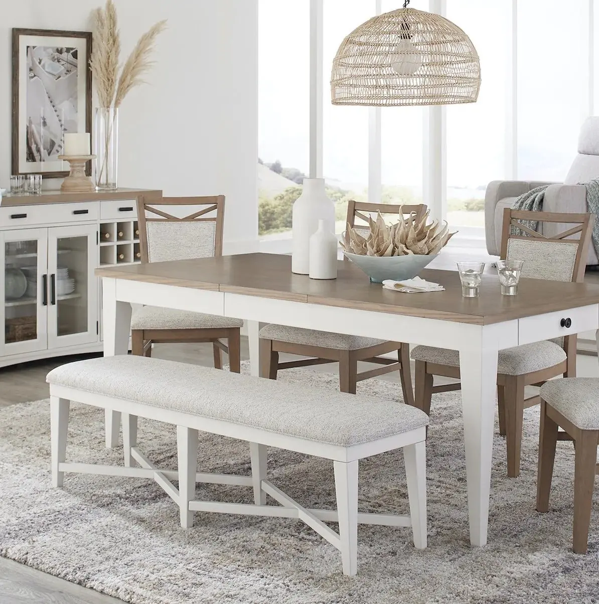 Americana Counter Height Dining Bench - Image 3