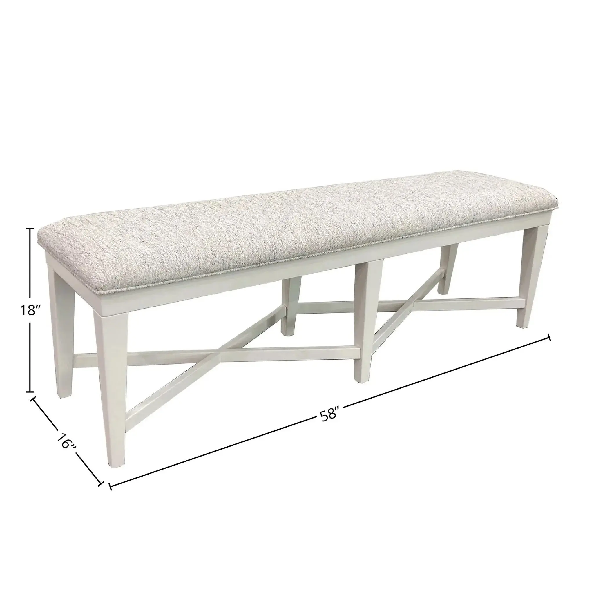 Americana Dining Table & 4 Chairs & Bench - Image 4