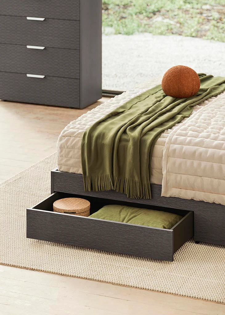 Amy Upholstered Panel Bed With Storage - Image 4