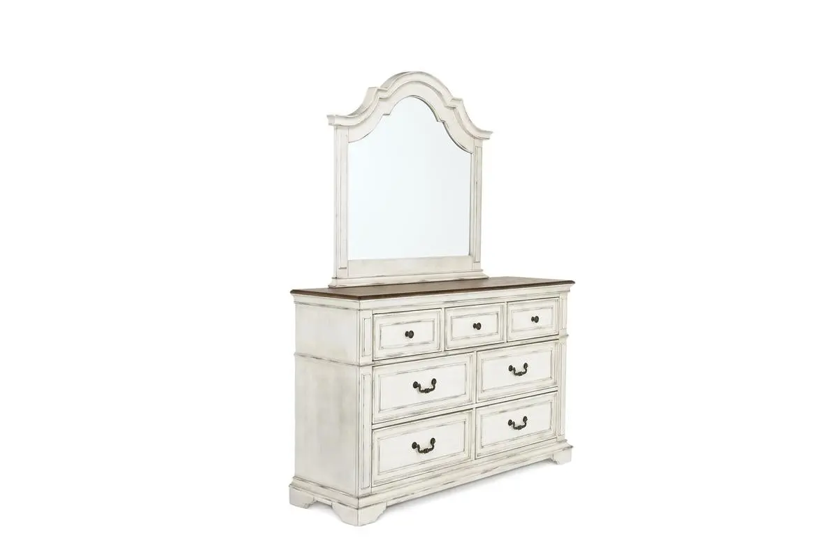 Anastasia Upholstered Panel Bed & Dresser & Mirror & Nightstand - Image 8