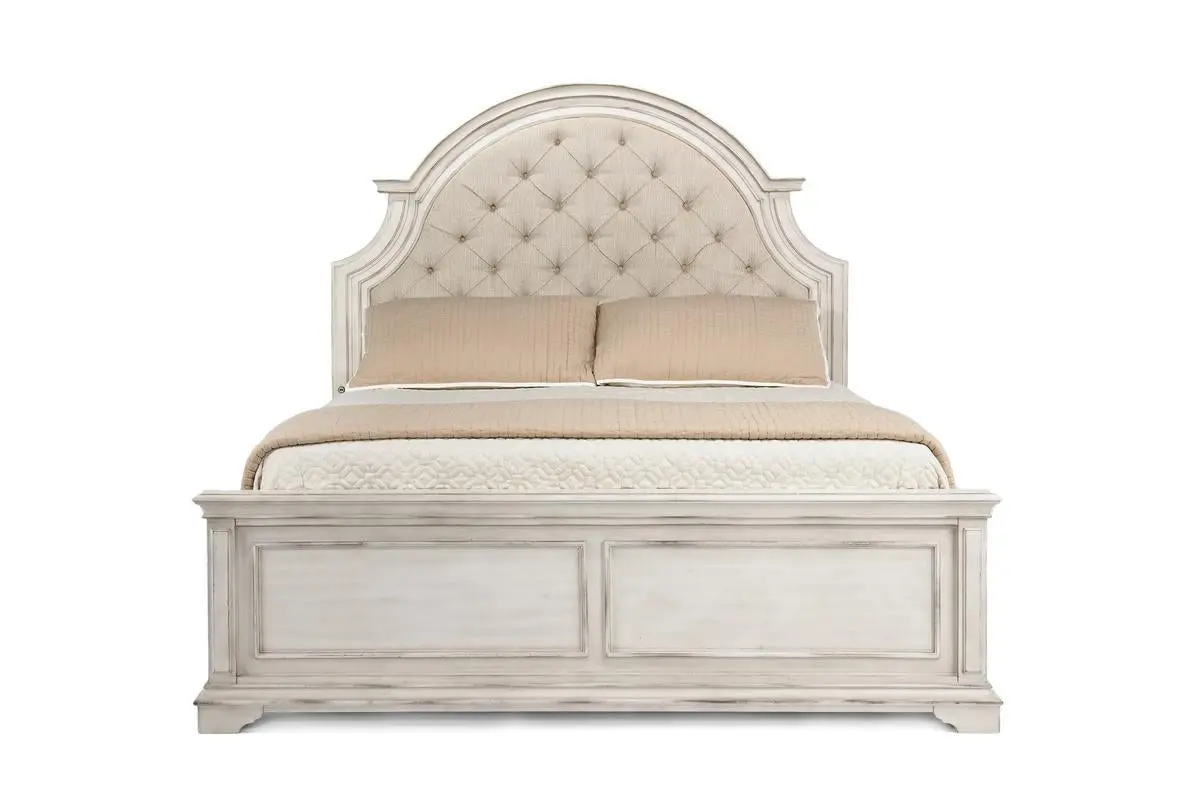 Anastasia Upholstered Panel Bed - Image 3