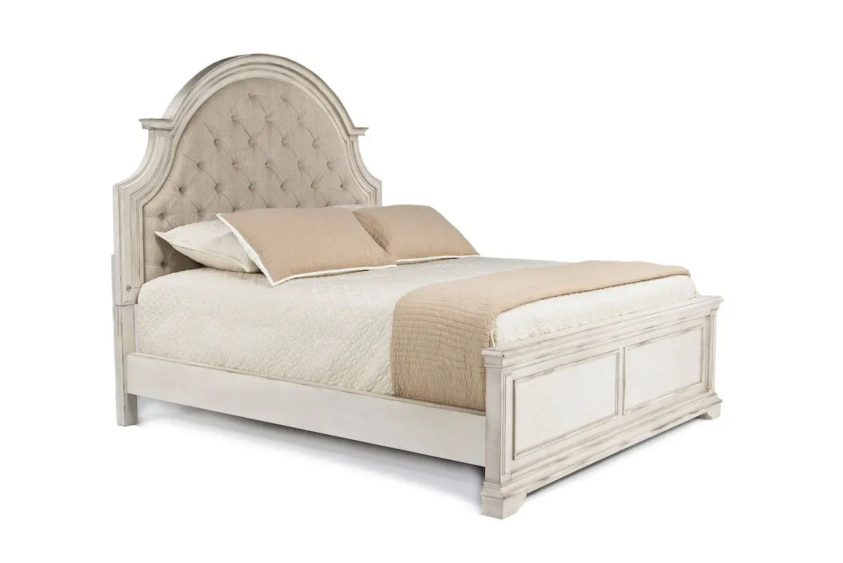 Anastasia Upholstered Panel Bed - Image 5