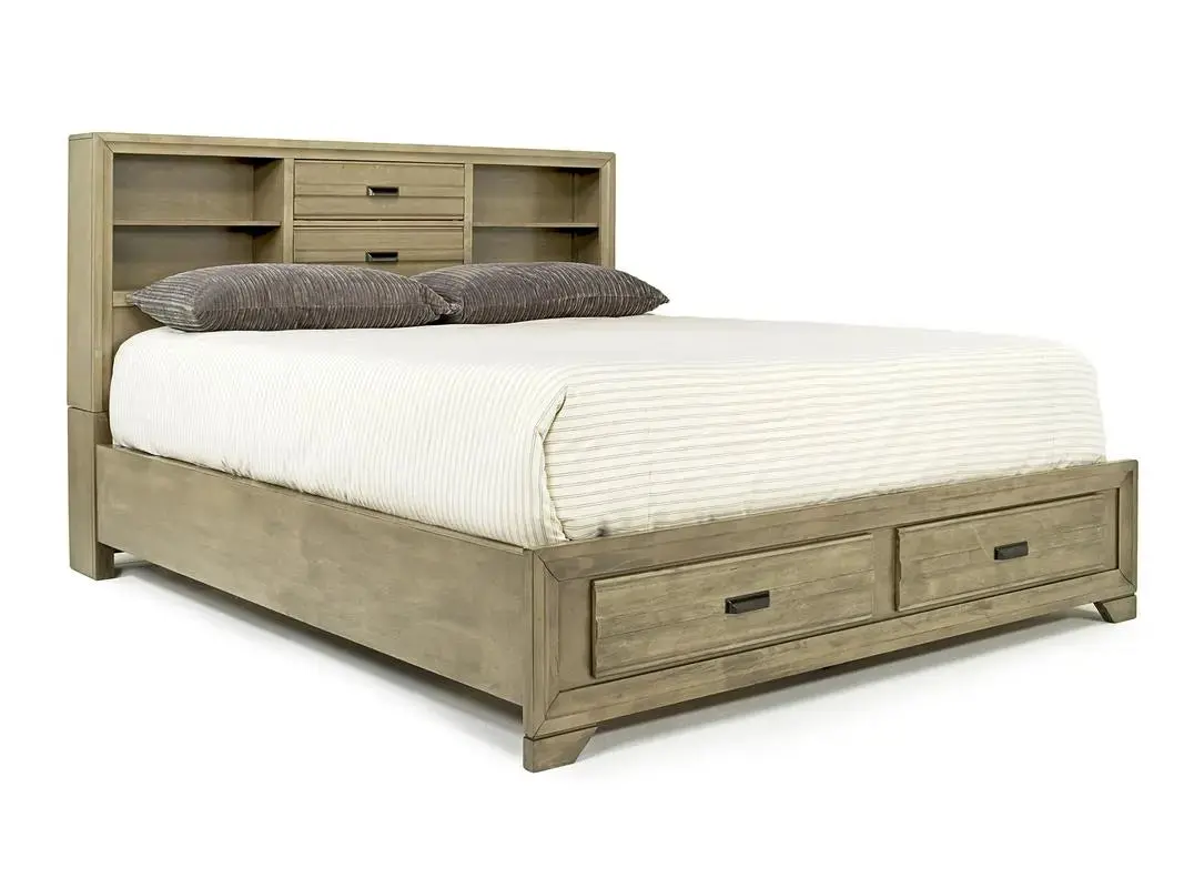 Andes Bookcase Bed & Dresser & Mirror - Image 40