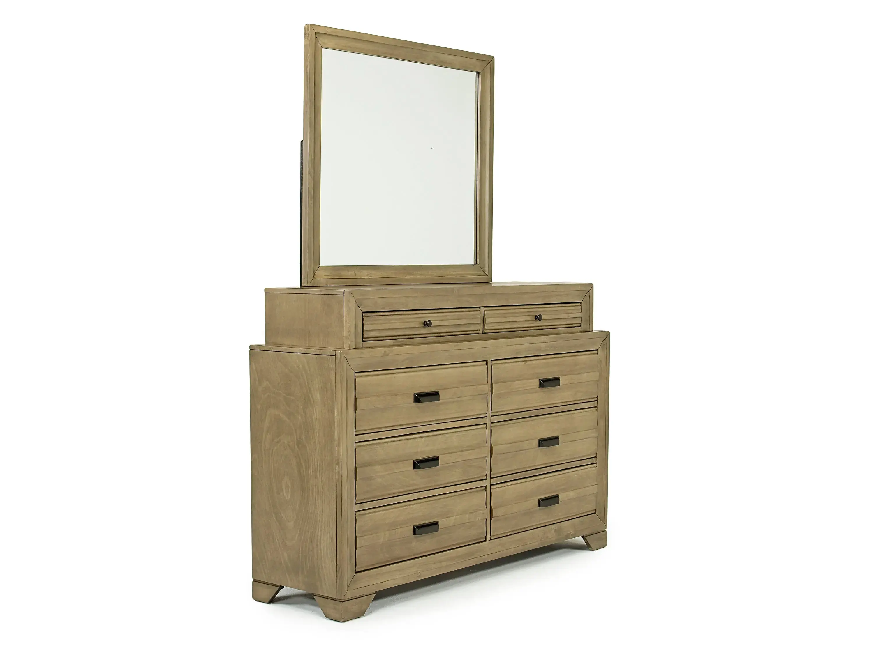 Andes Bookcase Bed & Dresser & Mirror - Image 41