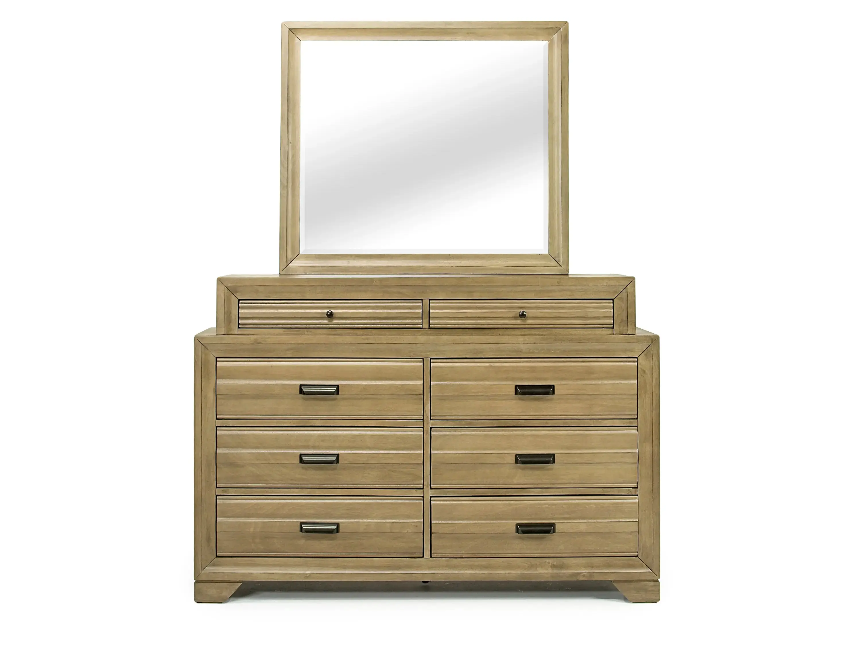 Andes Bookcase Bed & Dresser & Mirror - Image 42
