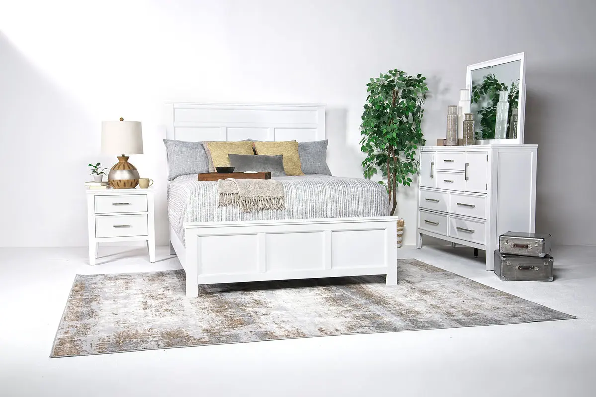 Andover Panel Bed & Dresser & Mirror & Nightstand - Image 9