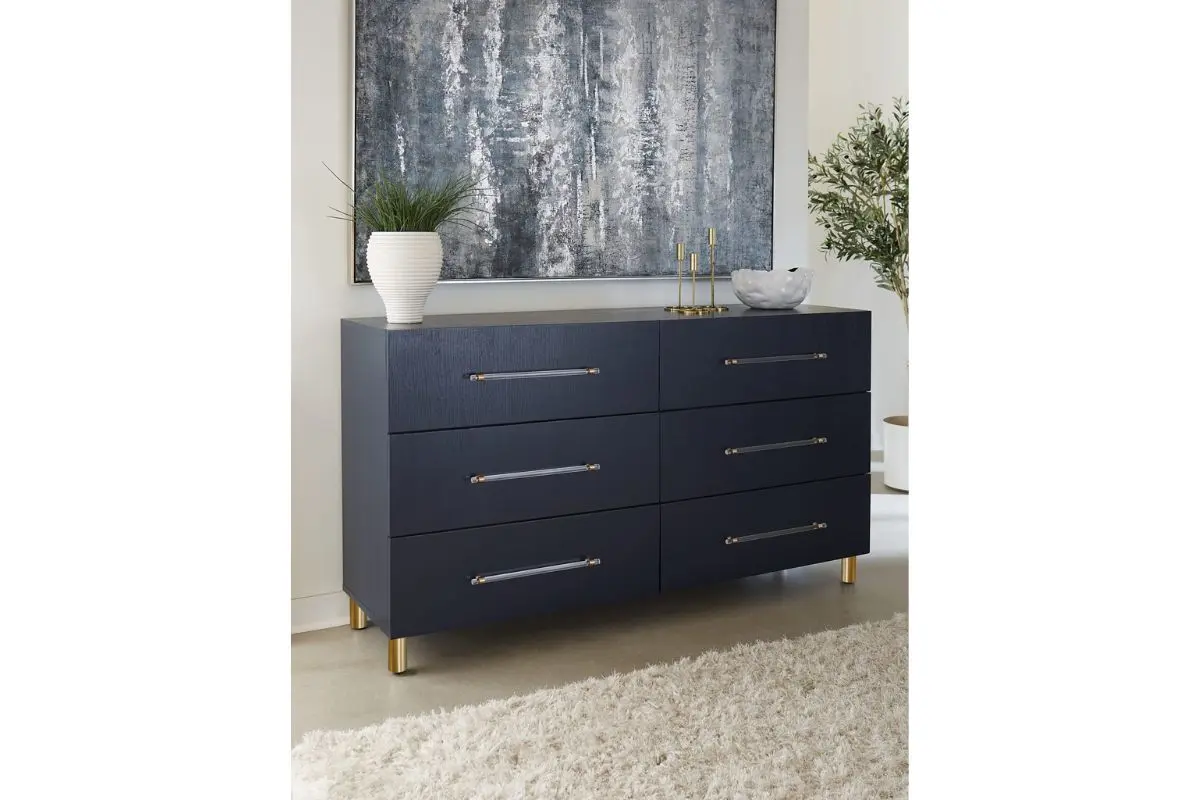 Argento Panel Bed & Dresser & Mirror & Nightstand - Image 31