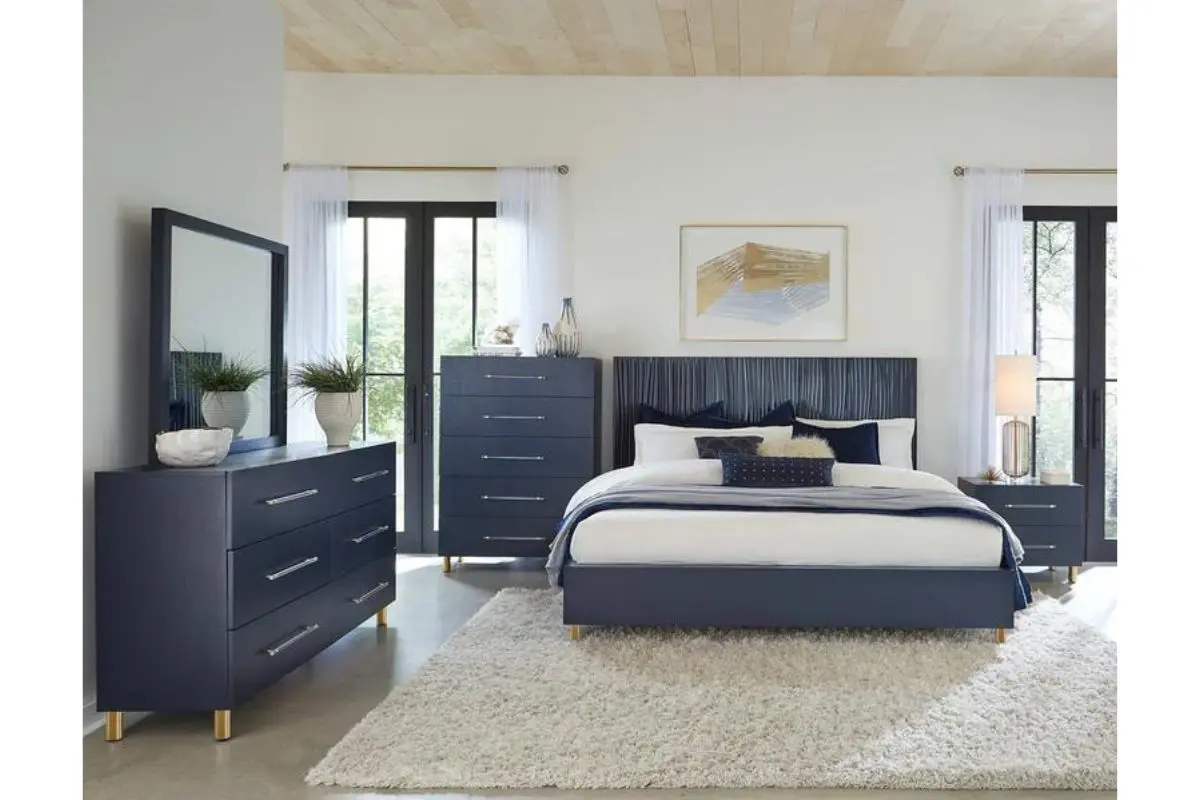 Argento Panel Bed & Dresser & Mirror & Nightstand - Image 5