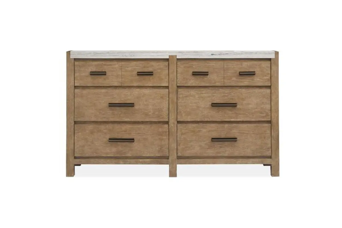 Aspen Valley Upholstered Bed & Dresser & Mirror & Nightstand - Image 17