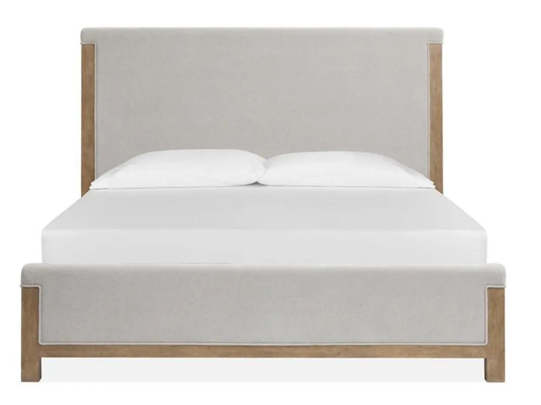 Aspen Valley Upholstered Bed & Dresser & Mirror & Nightstand - Image 6