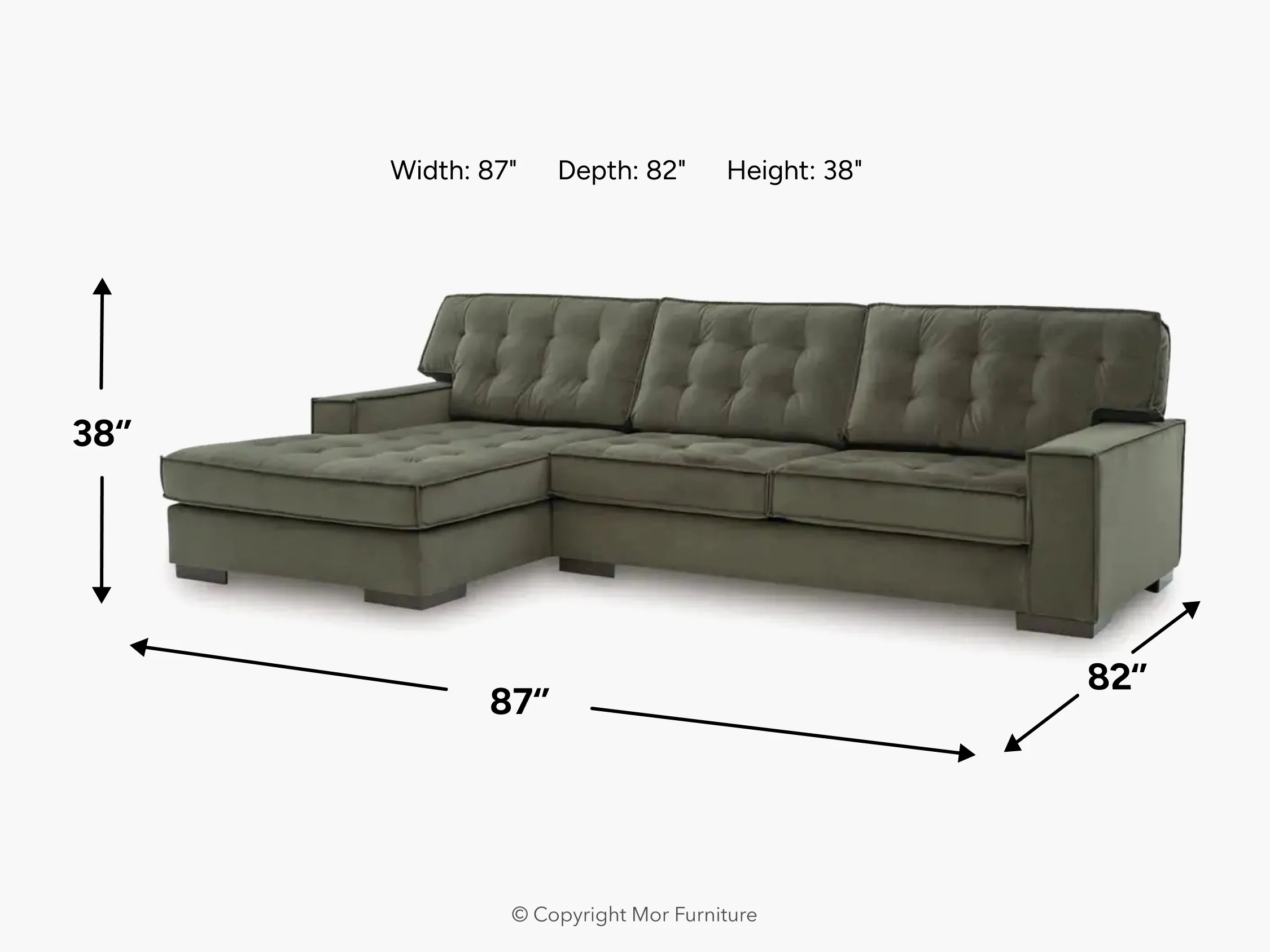 Austen Sofa Chaise Sectional - Image 8
