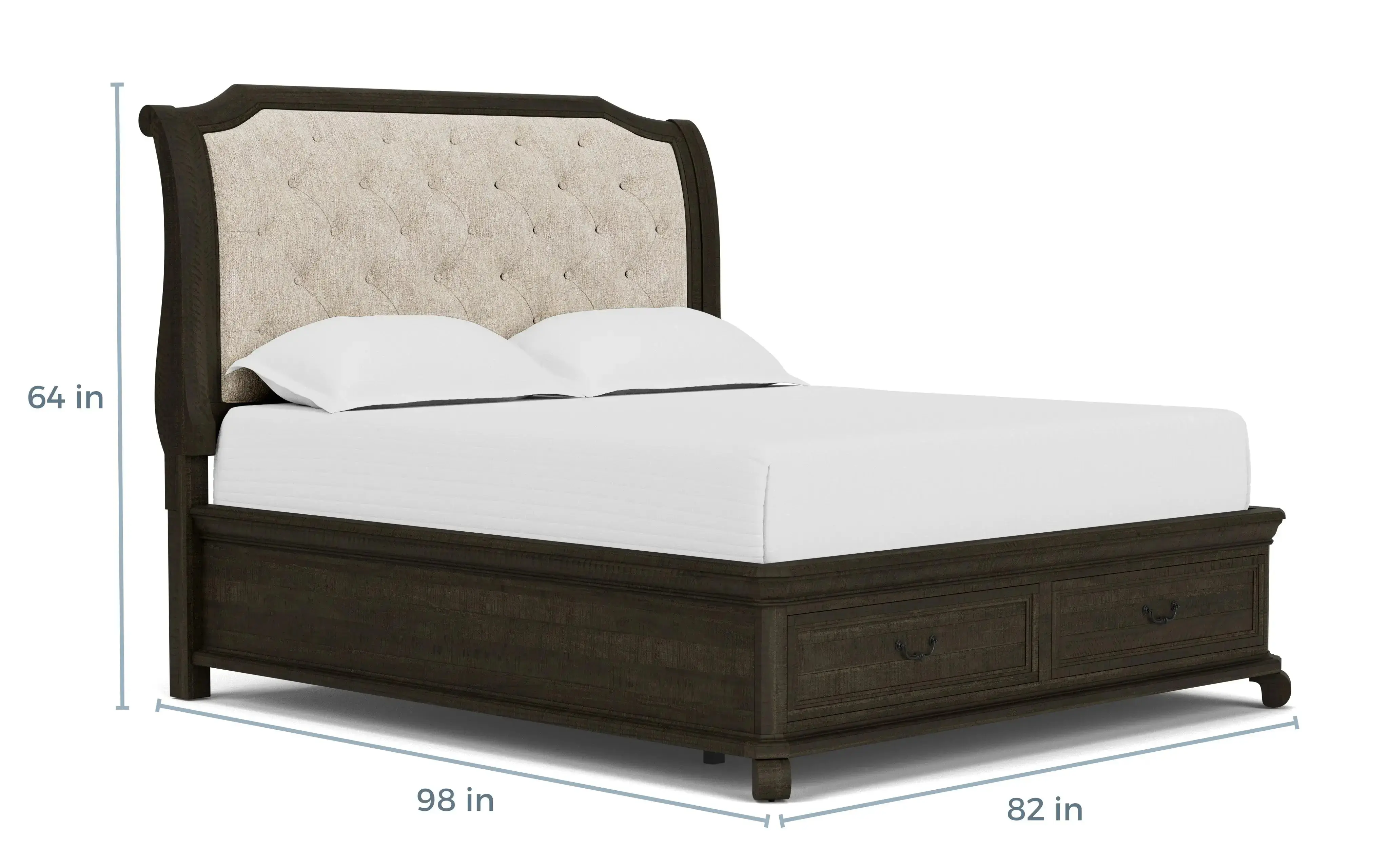 Bellamy Sleigh Bed - Image 39