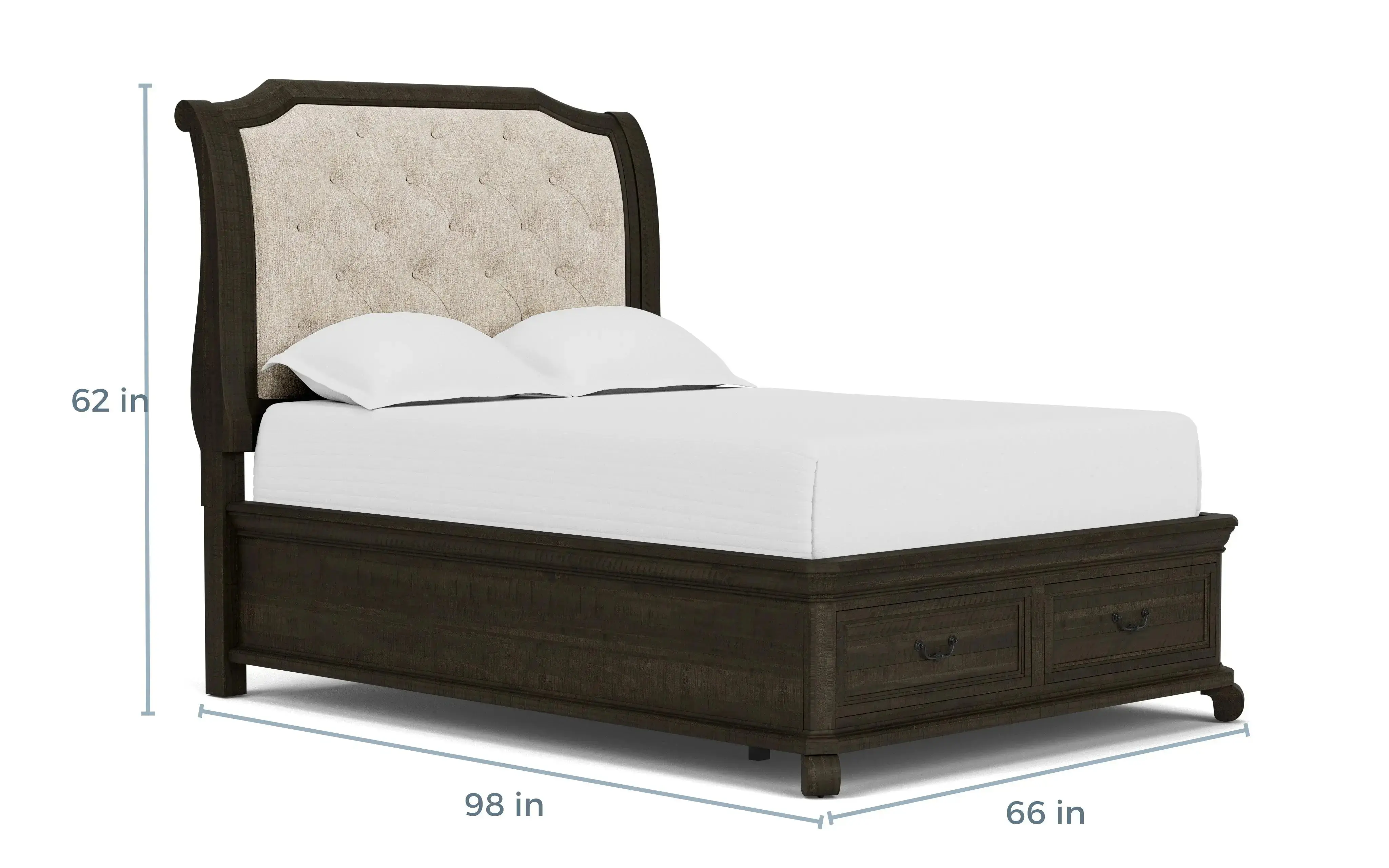Bellamy Sleigh Bed - Image 52
