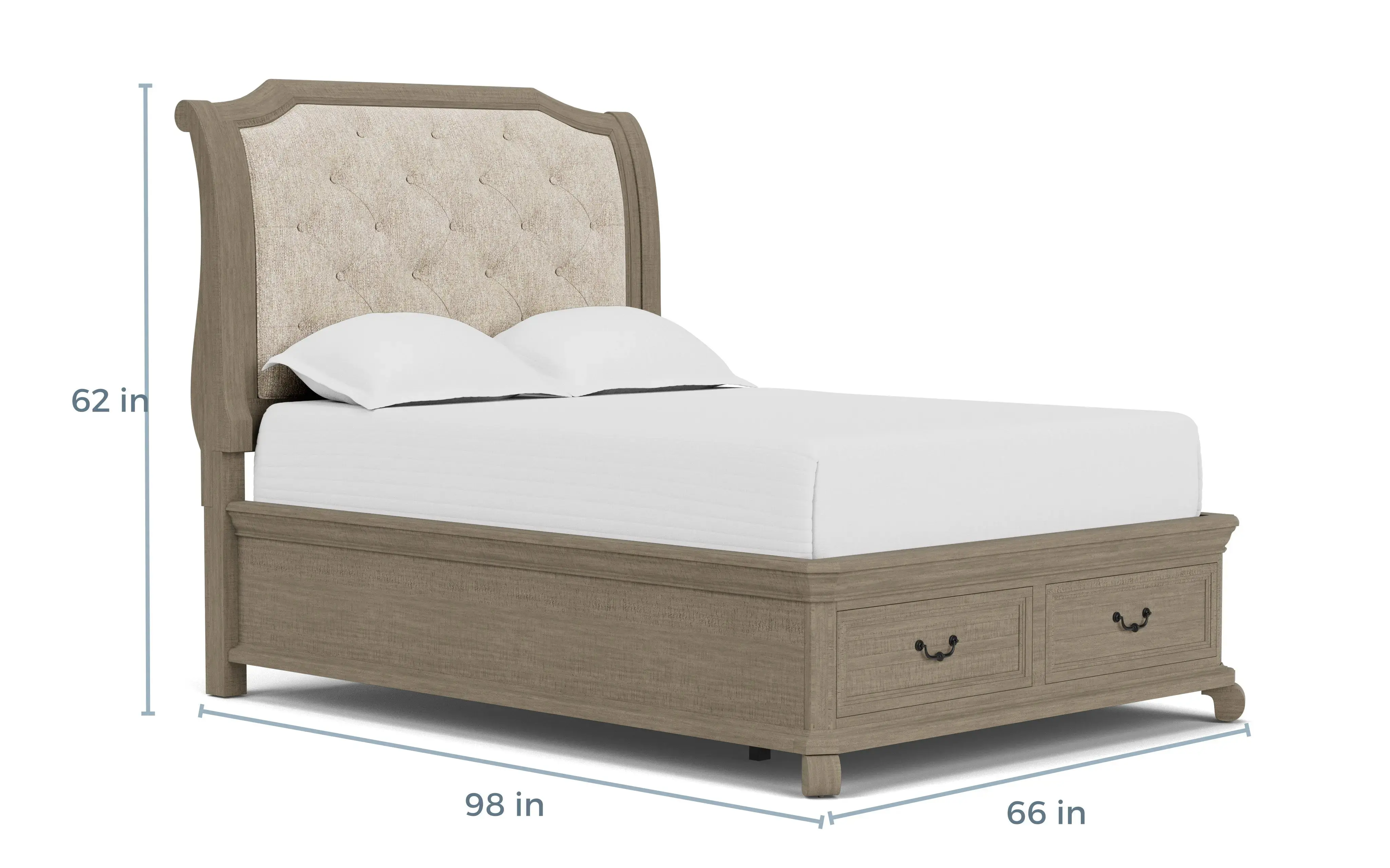 Bellamy Sleigh Bed - Image 57