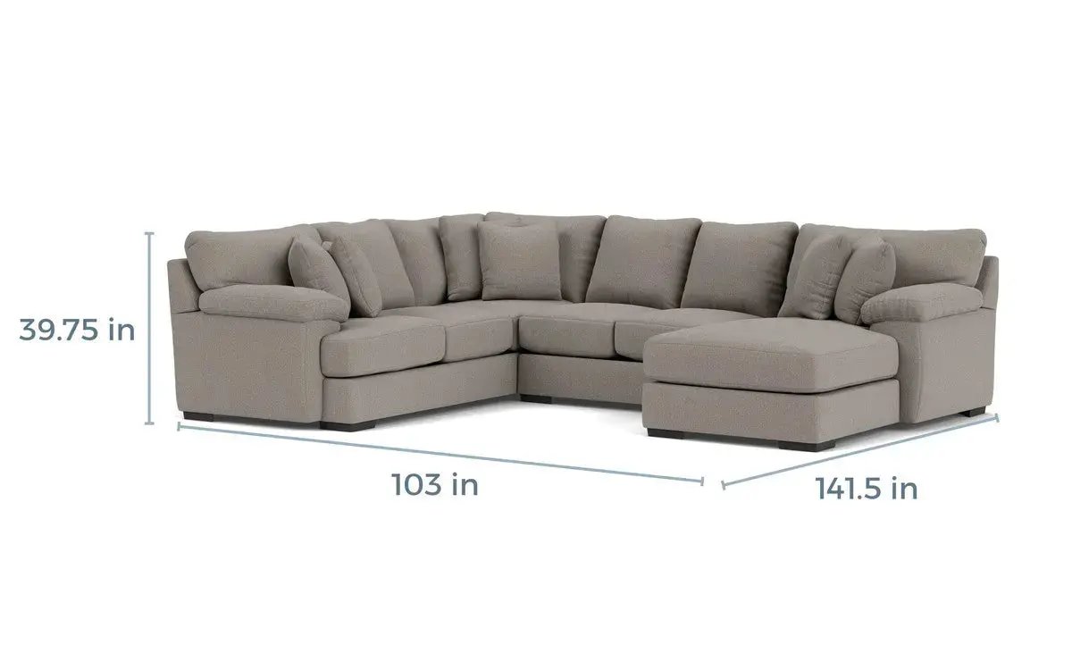Bermuda Tux Loveseat Chaise Sectional Custom - Image 10