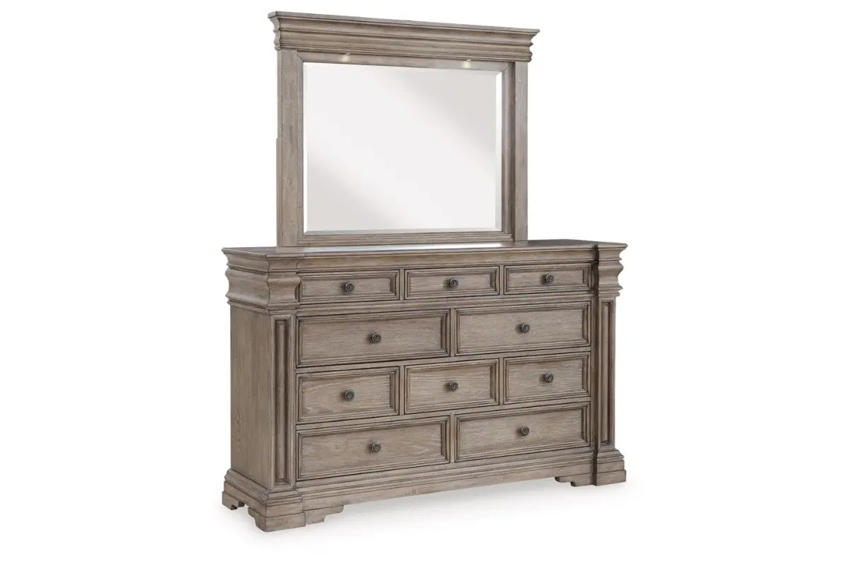 Blairhurst Panel Bed & Dresser & Mirror & Nightstand - Image 12