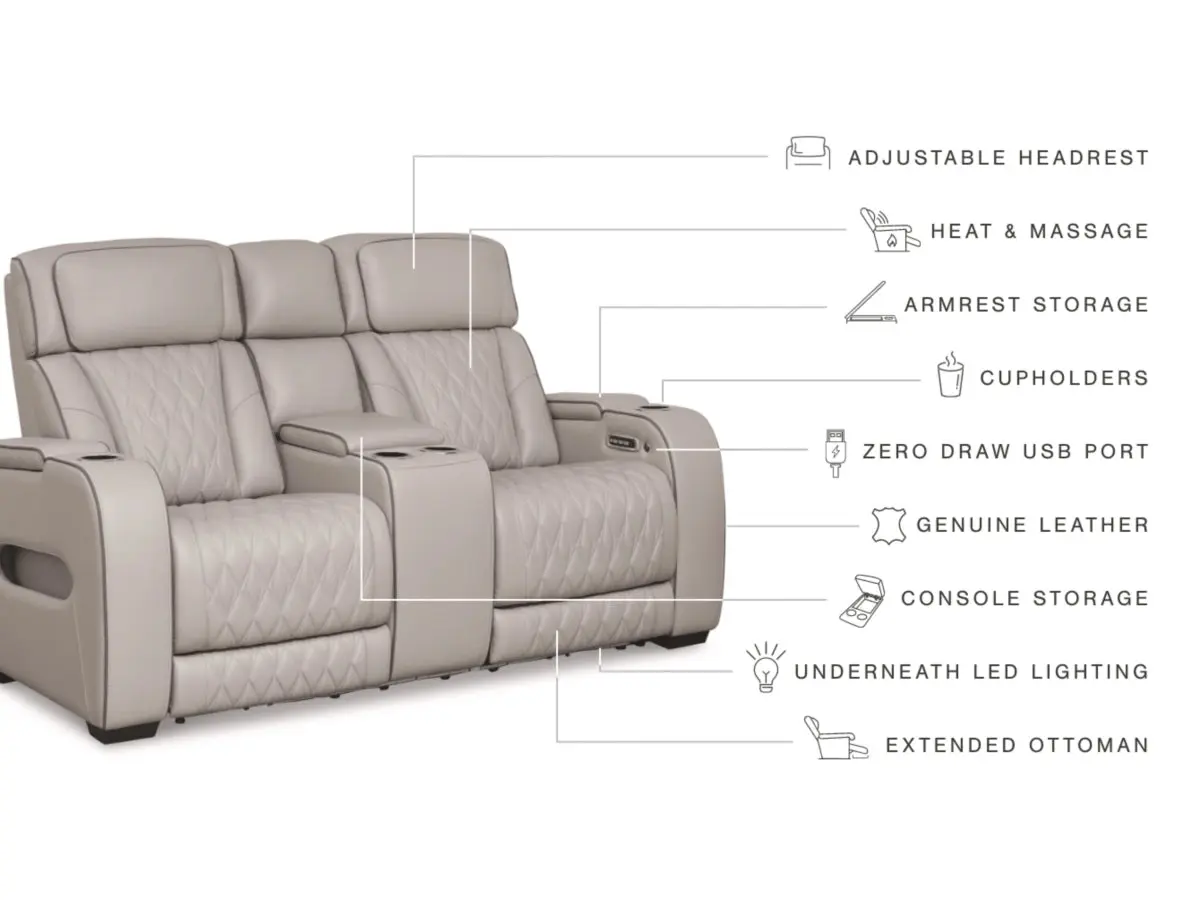 Boyington 2 Power Console Loveseat - Image 19
