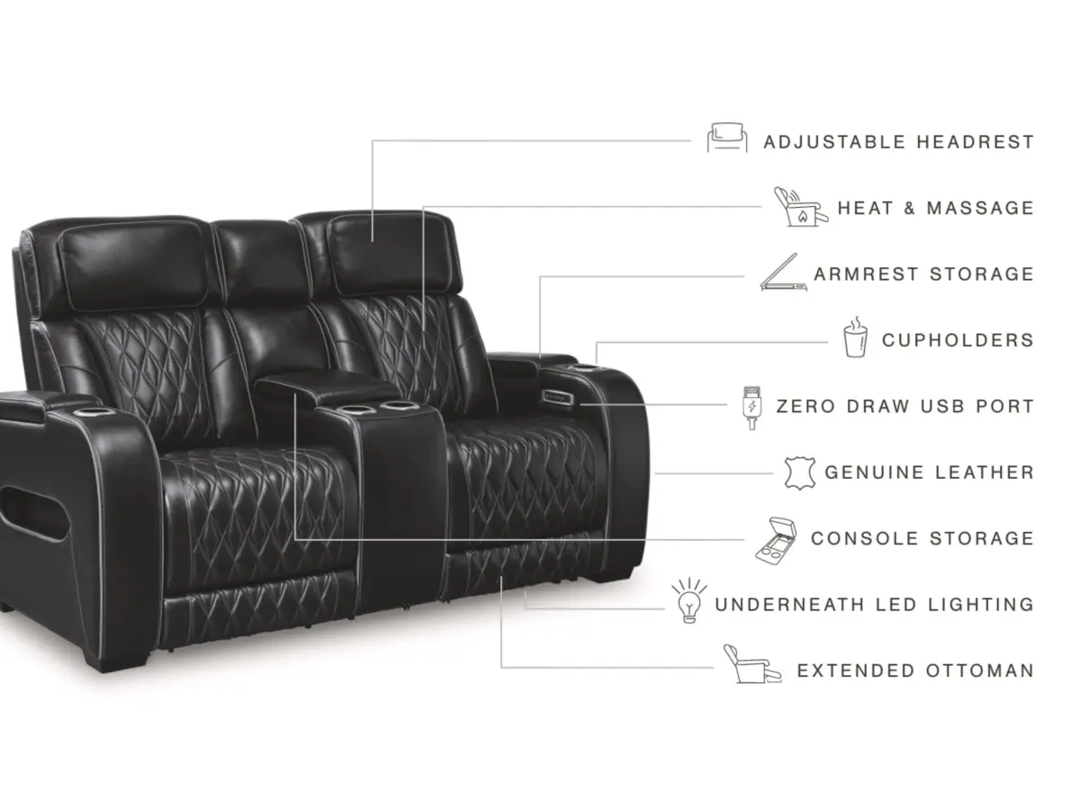 Boyington 2 Power Console Loveseat - Image 20