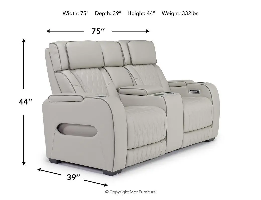 Boyington 2 Power Console Loveseat - Image 21