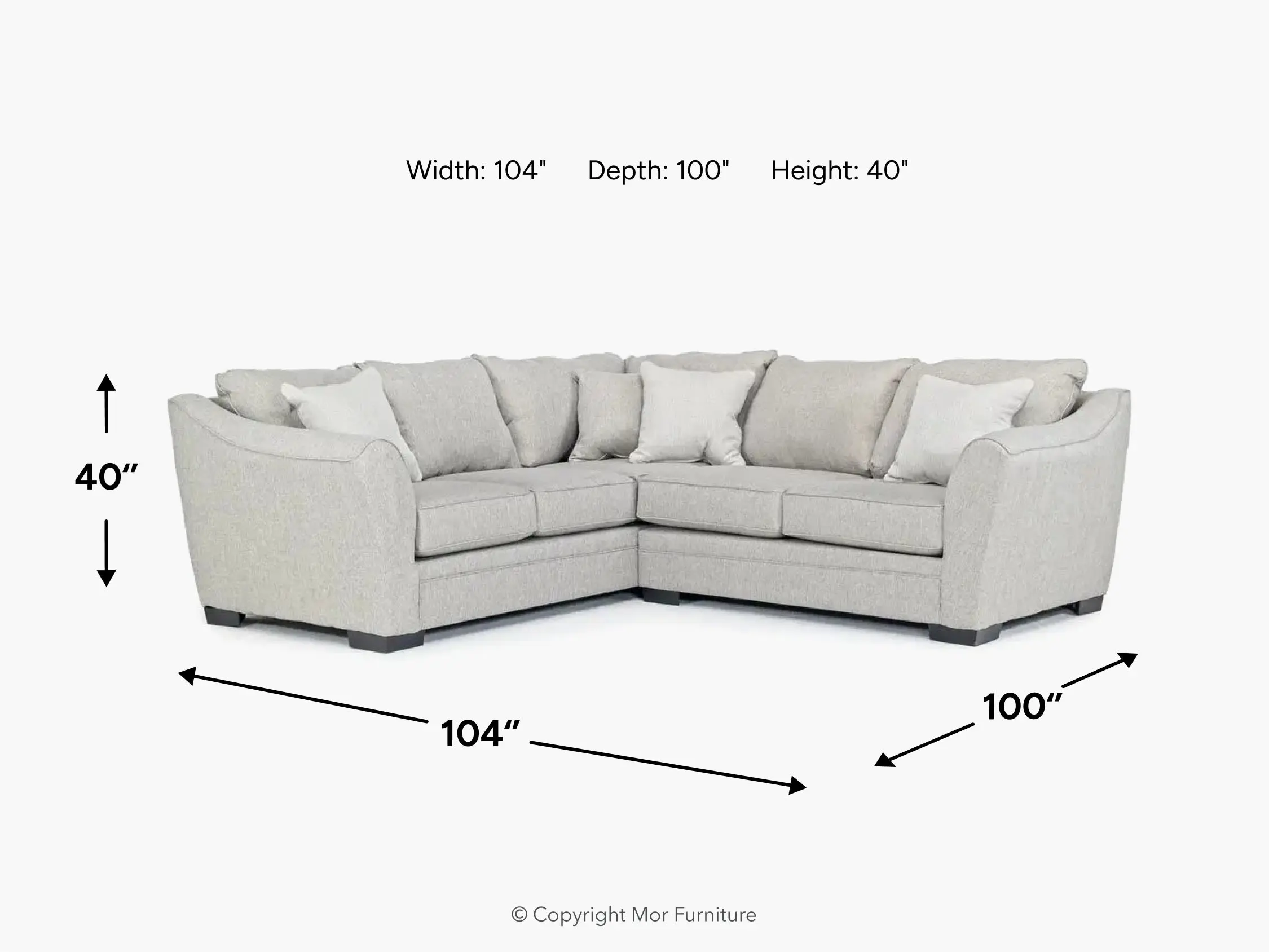 Brazil Tux Loveseat Sectional - Image 7