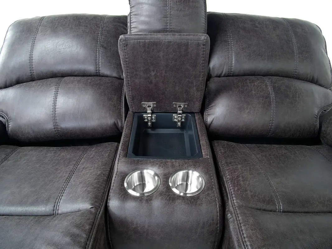 Brookings 2 Power Console Loveseat - Image 10