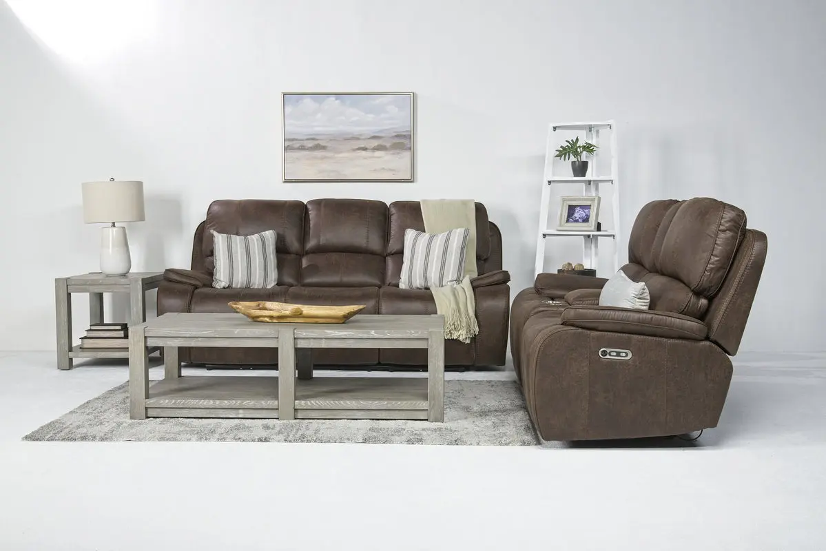 Brookings 2 Power Console Loveseat - Image 11