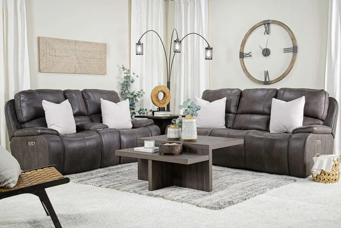 Brookings 2 Power Console Loveseat - Image 14