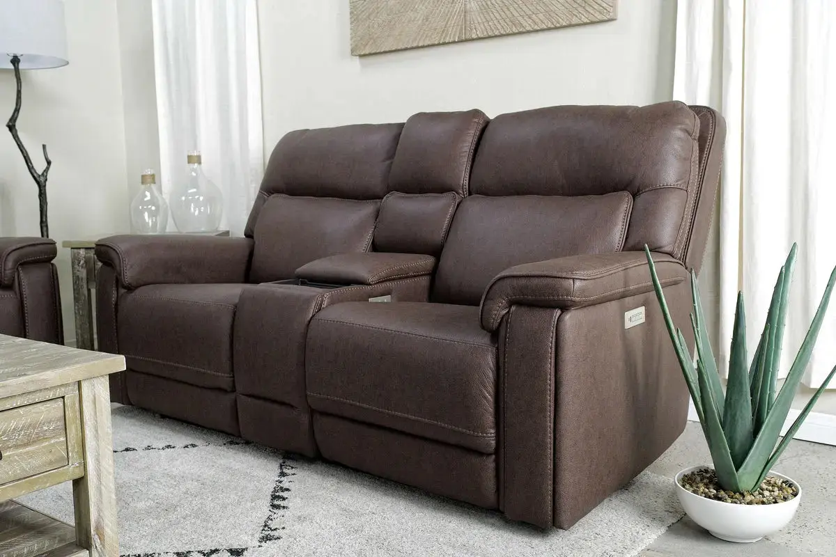 Cannes 3 Power Console Loveseat - Image 19