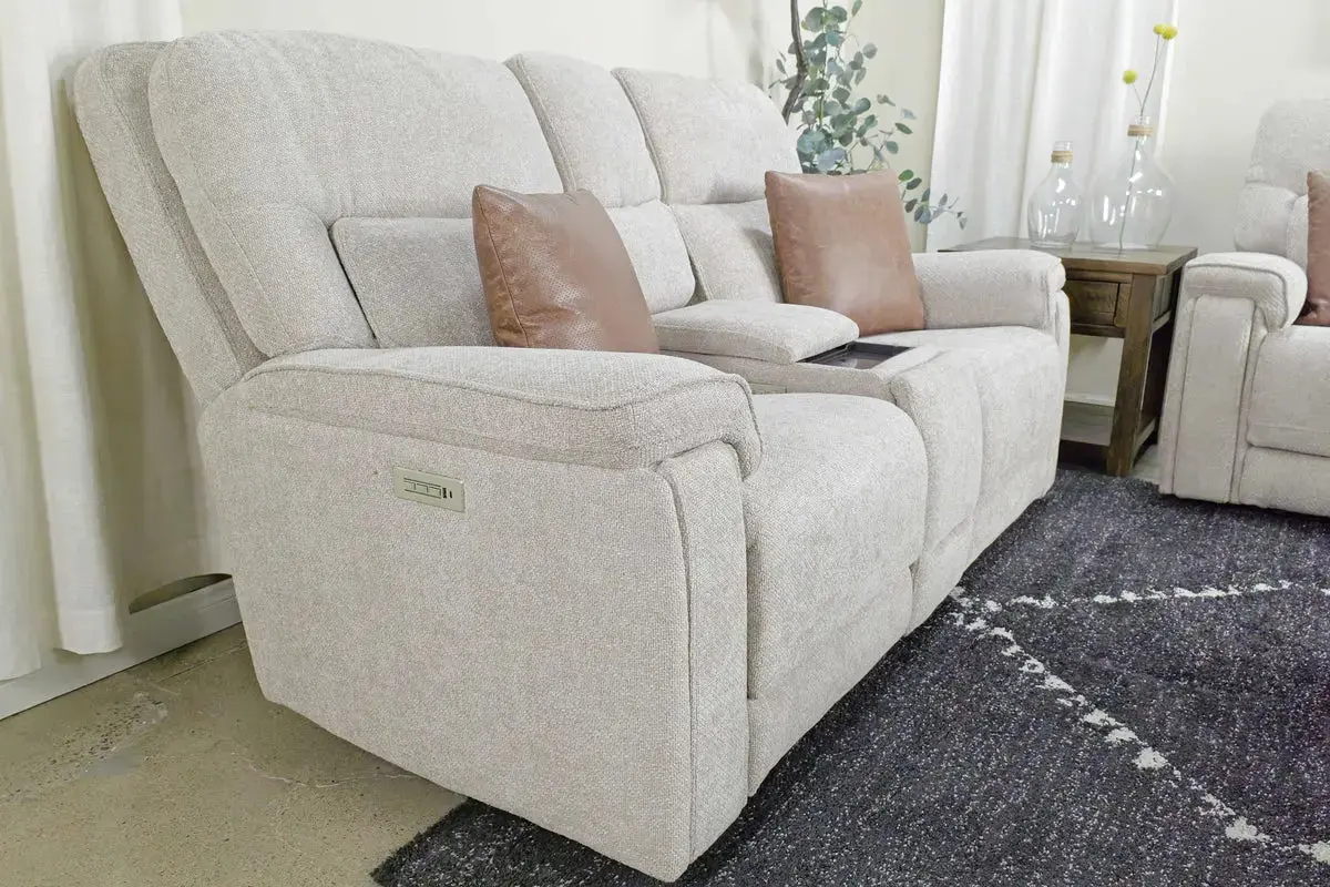 Cannes 3 Power Console Loveseat - Image 23