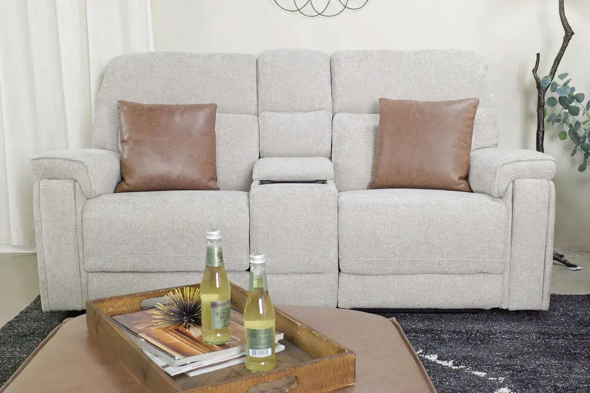 Cannes 3 Power Console Loveseat - Image 24