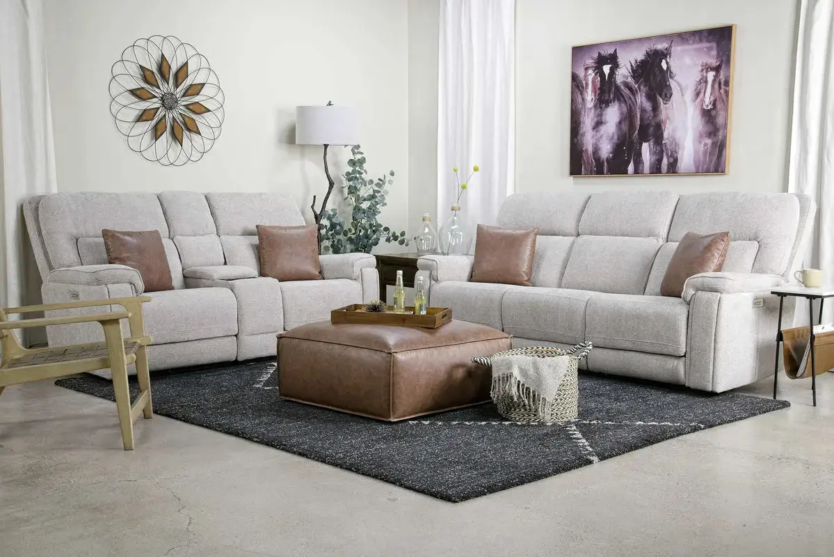 Cannes 3 Power Console Loveseat - Image 25