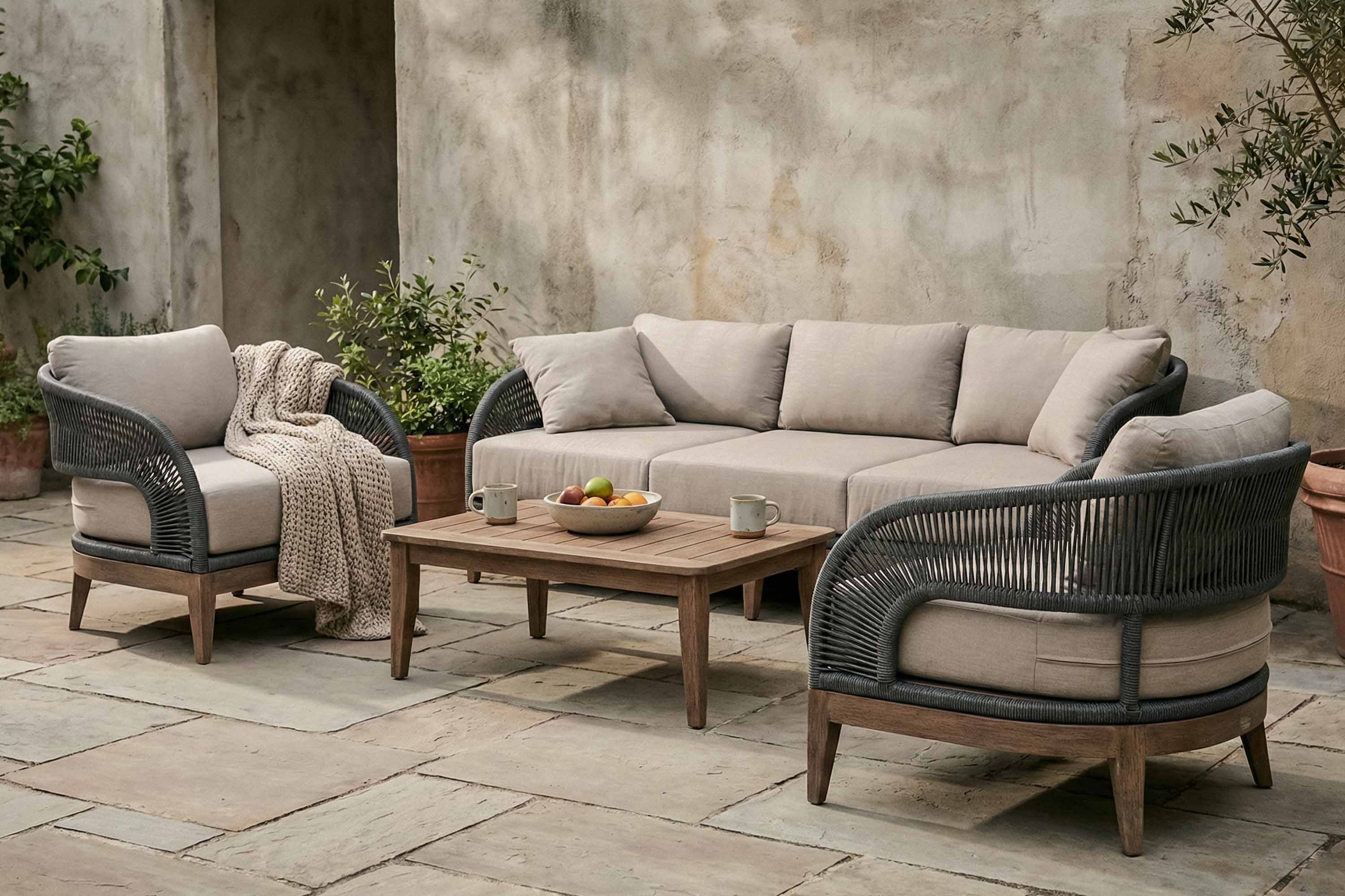 Capri Outdoor 4 Piece Patio Set - Image 2