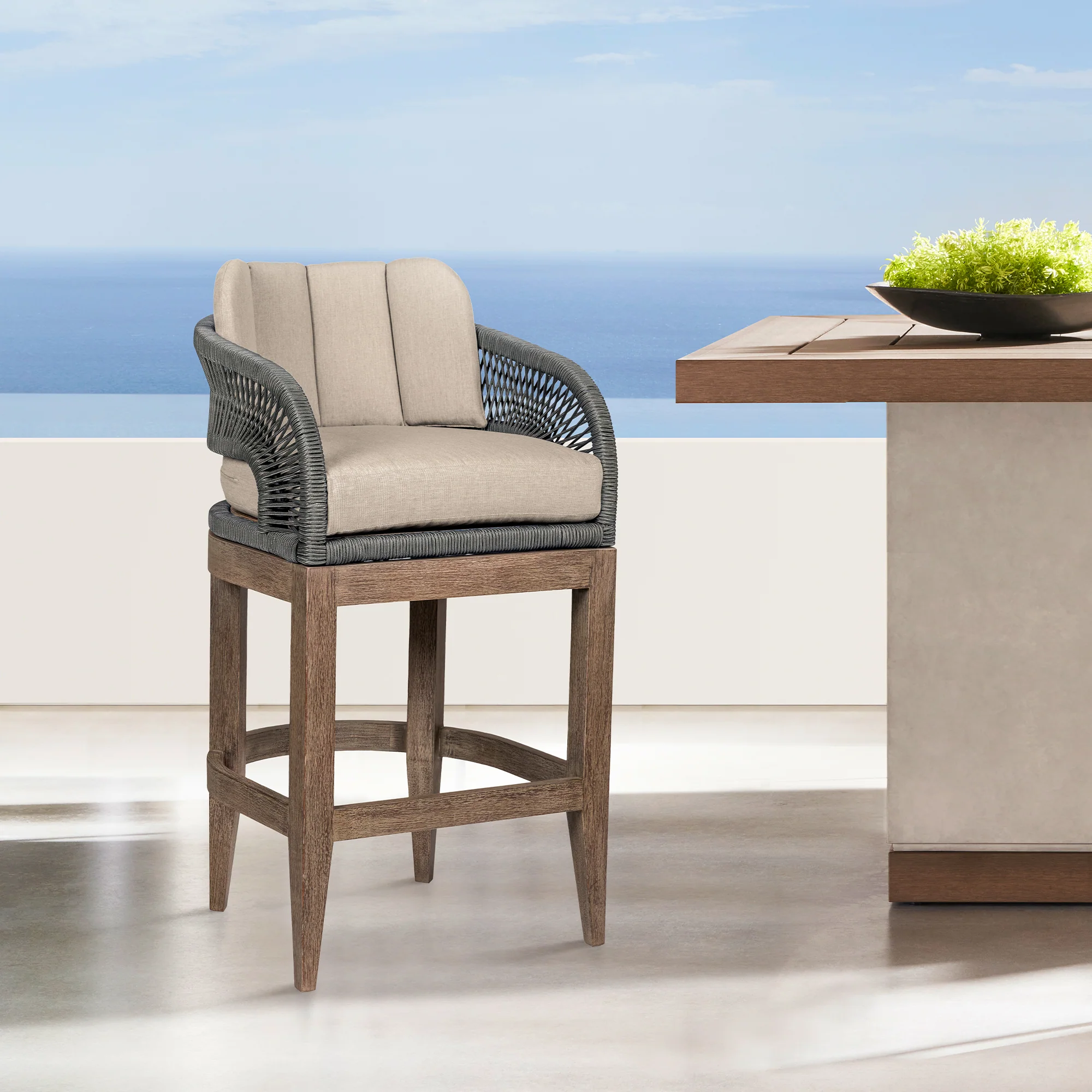Capri Outdoor Counter Height Stool - Image 9