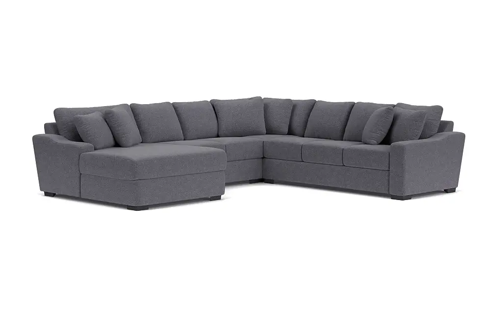 Casper Extra Large Tux Loveseat Chaise Sectional Custom