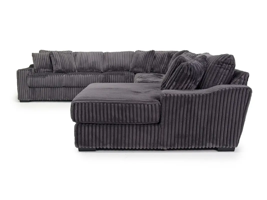 Casper Extra Large Tux Loveseat Chaise Sectional - Image 10