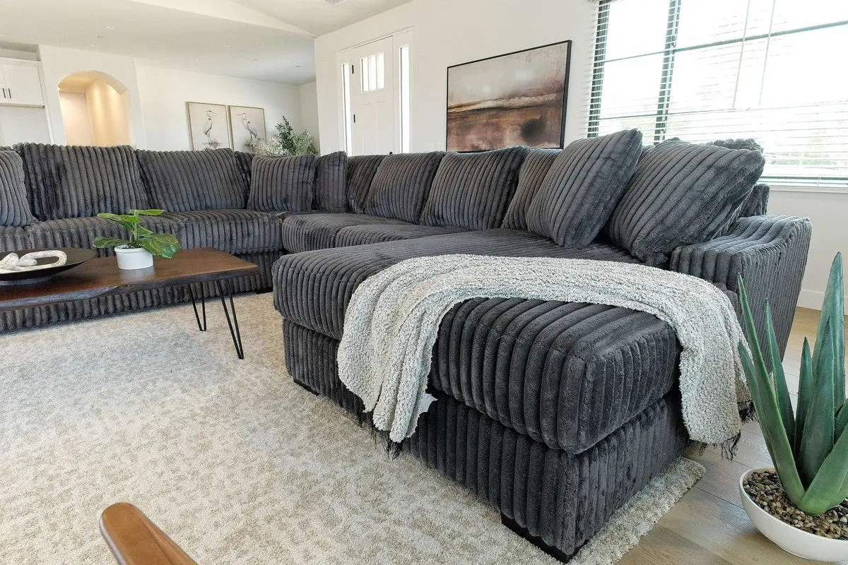 Casper Extra Large Tux Loveseat Chaise Sectional - Image 18