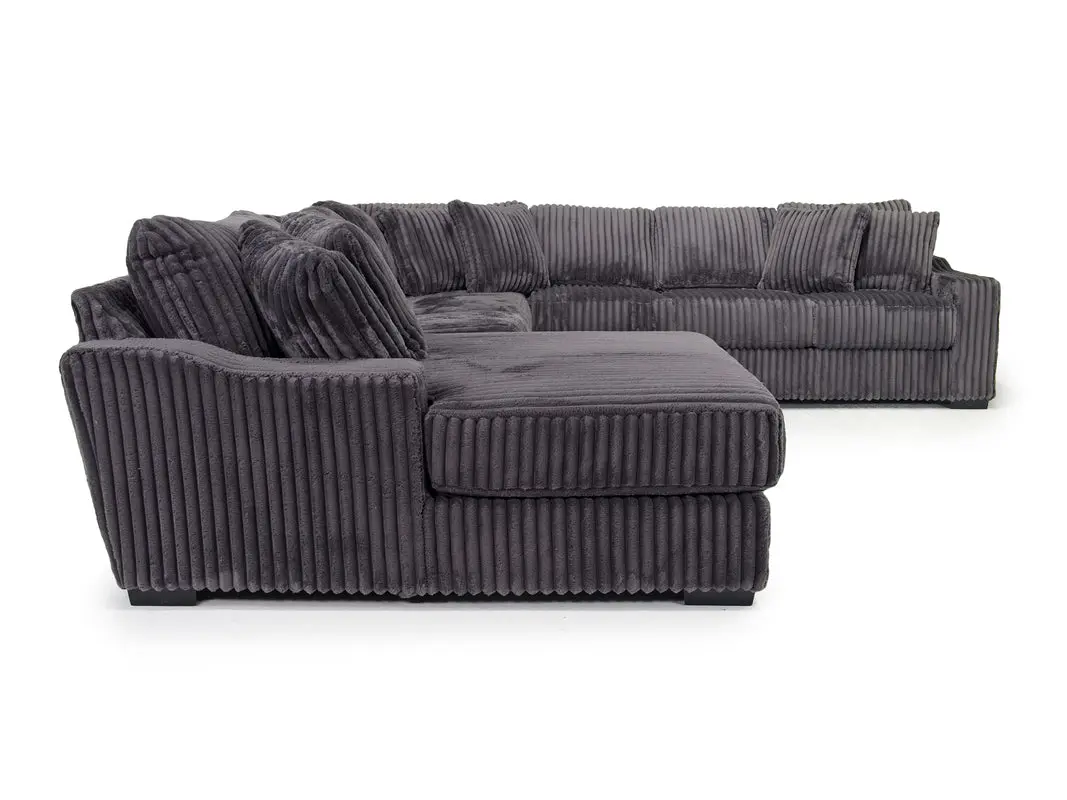 Casper Extra Large Tux Loveseat Chaise Sectional - Image 9