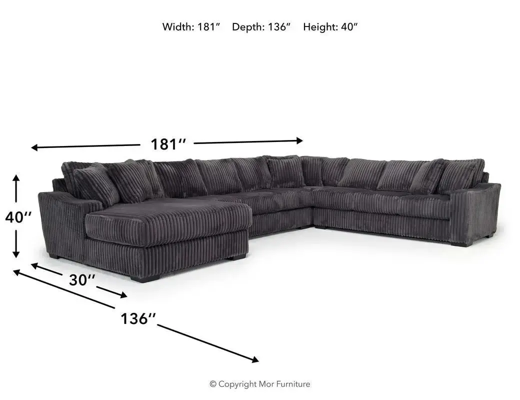 Casper Extra Large Tux Sofa Chaise Sectional - Image 18