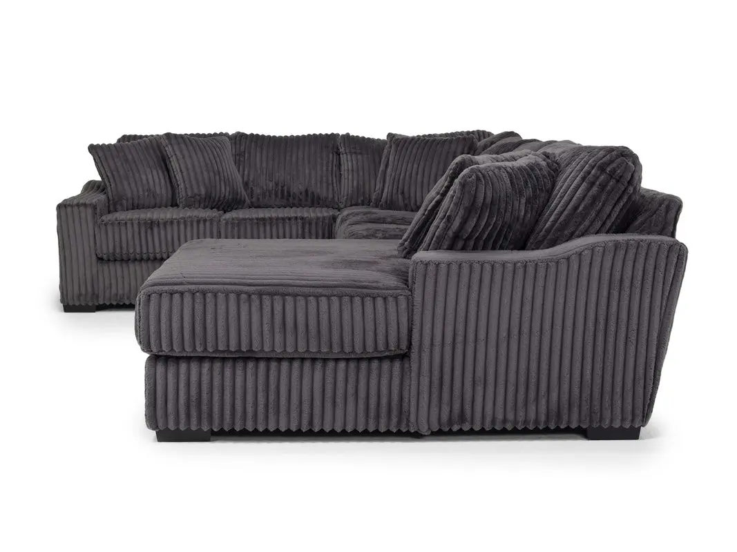 Casper Tux Loveseat Chaise Sectional - Image 10