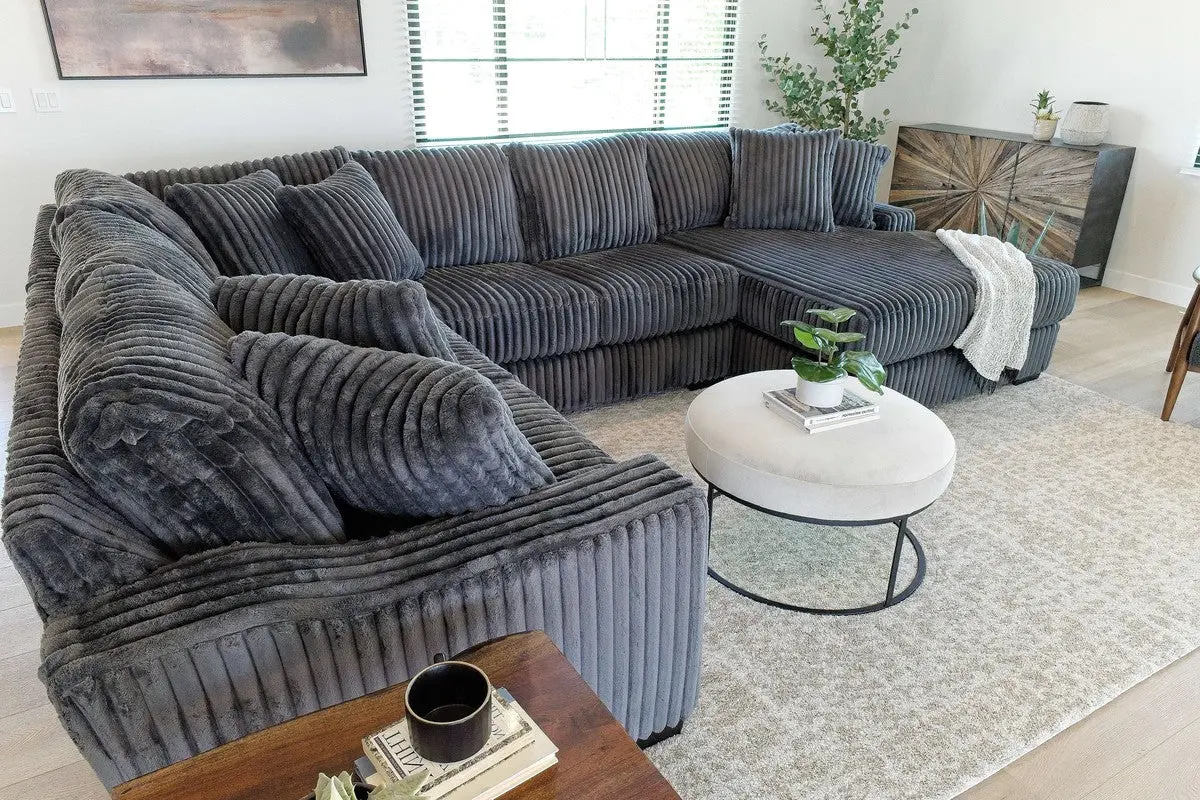 Casper Tux Loveseat Chaise Sectional - Image 18