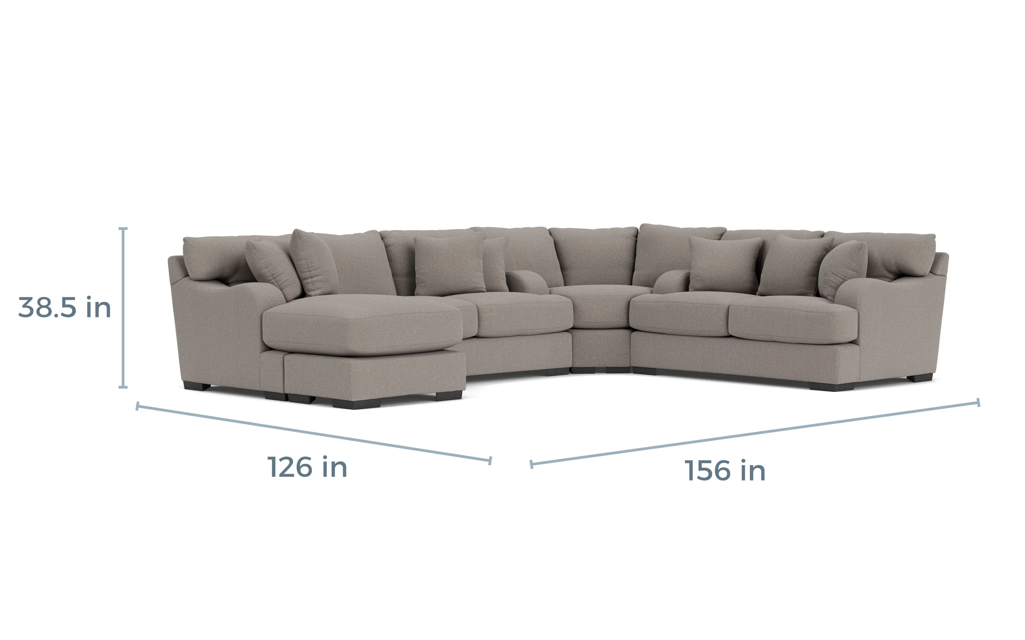 Catamaran 3 Piece Reversible Chaise Sectional Custom - Image 3