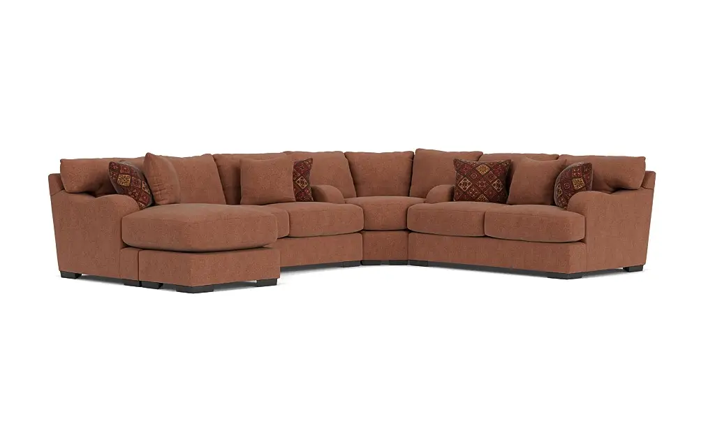 Catamaran Crypton Performance 3 Piece Reversible Chaise Sectional Custom