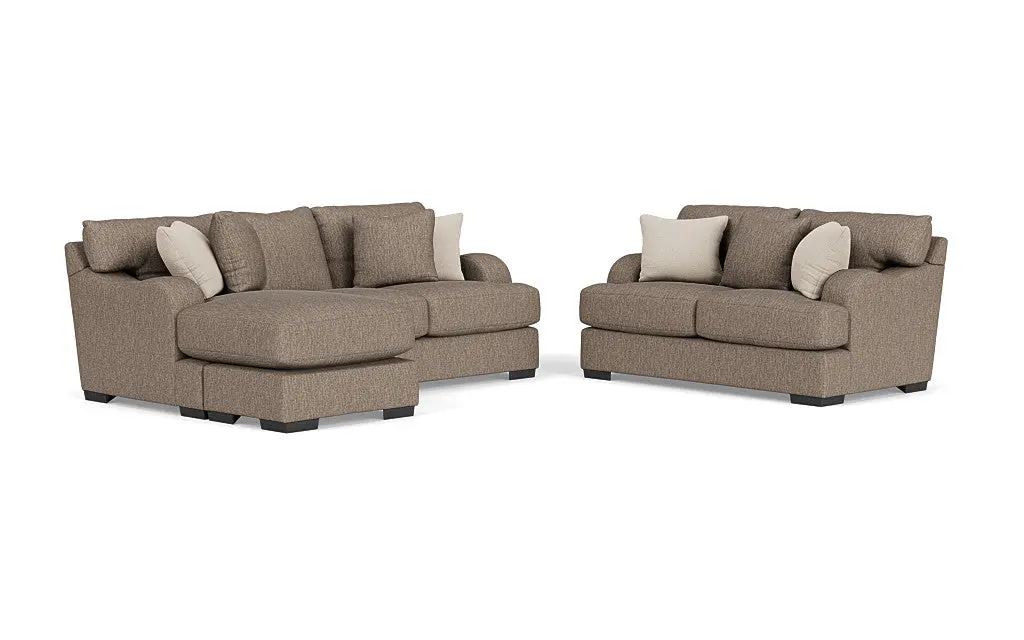 Catamaran Reversible Sofa Chaise & Loveseat