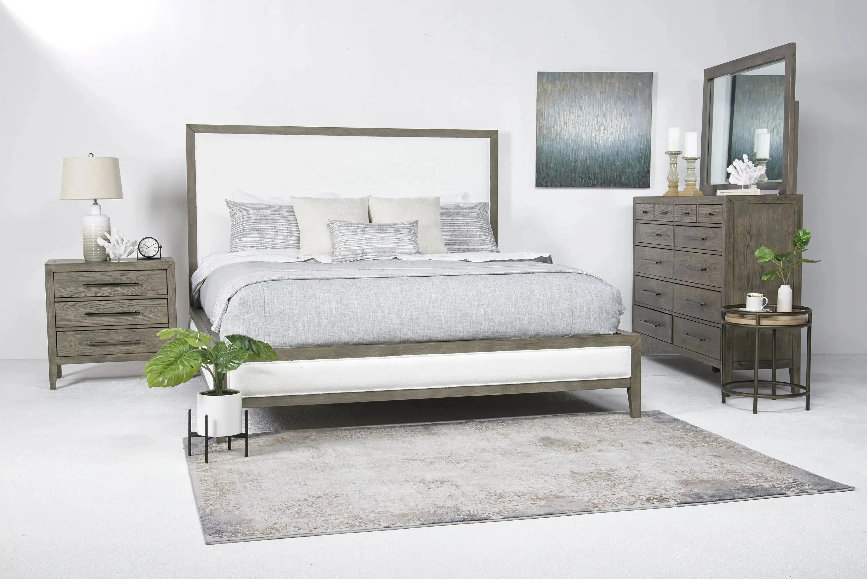 Chloe Upholstered Panel Bed - Image 10