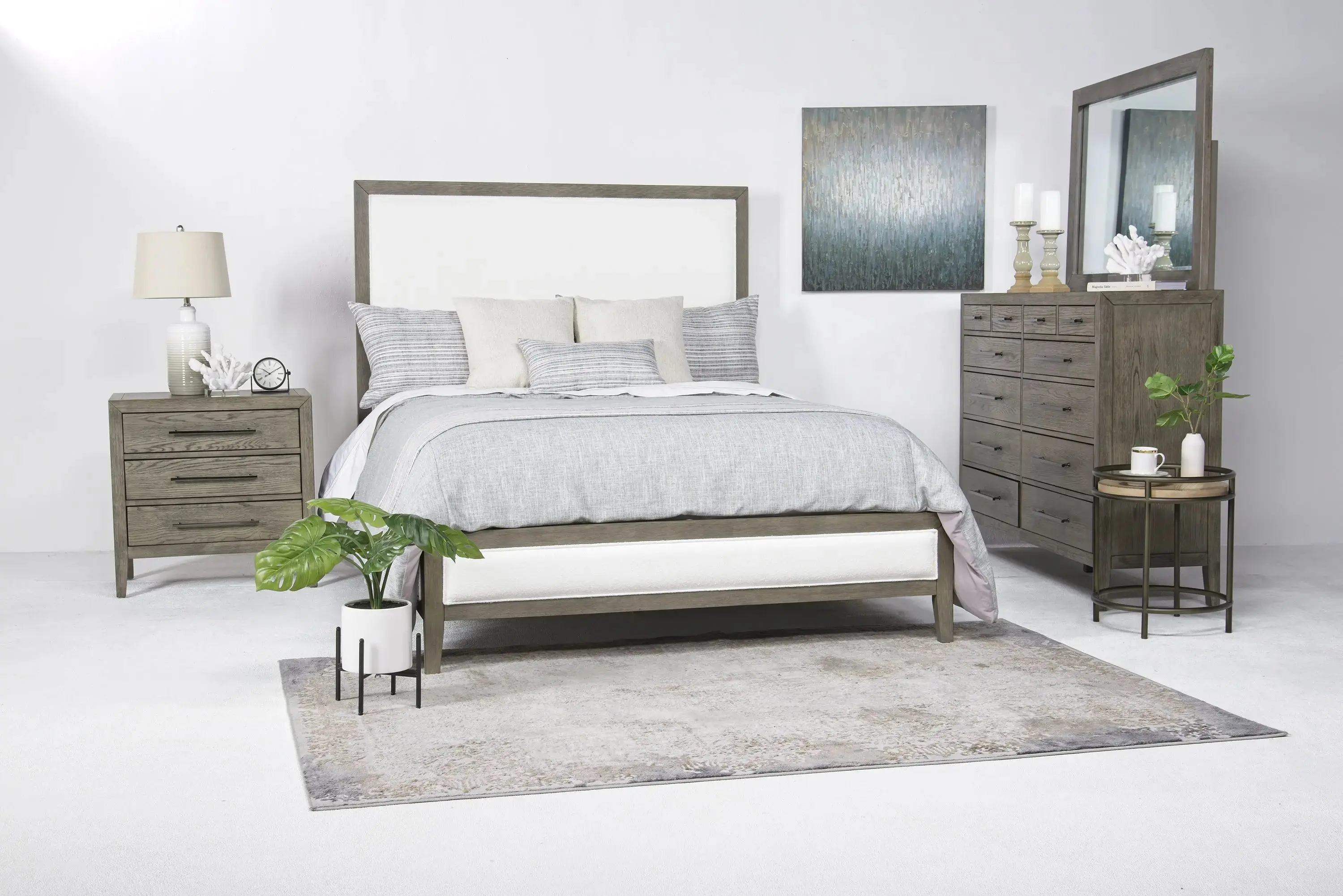 Chloe Upholstered Panel Bed - Image 9