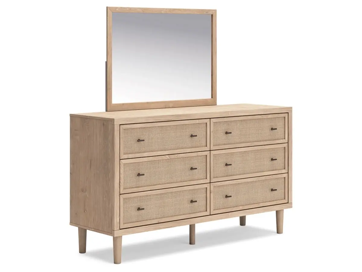 Cielden Upholstered Bed & Dresser & Mirror & Nightstand - Image 6