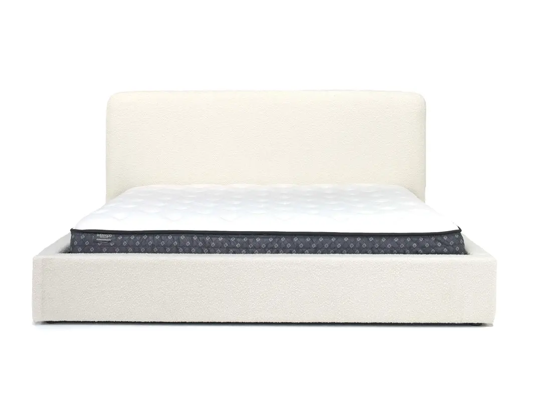 Cloud Boucle Upholstered Panel Bed - Image 2